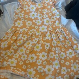 Kidgets Sunny Orange Floral Dress
